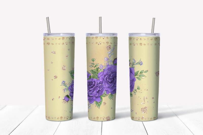 roses-sublimation-design-skinny-tumbler-wrap-design