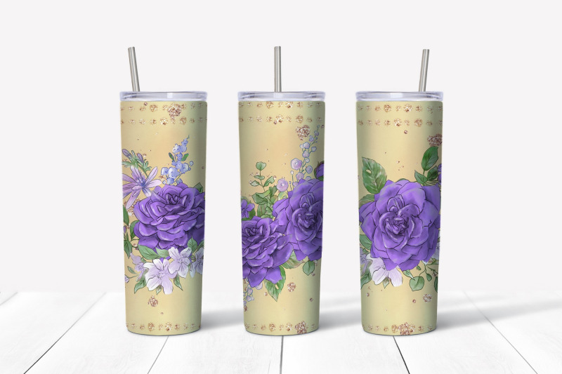 roses-sublimation-design-skinny-tumbler-wrap-design