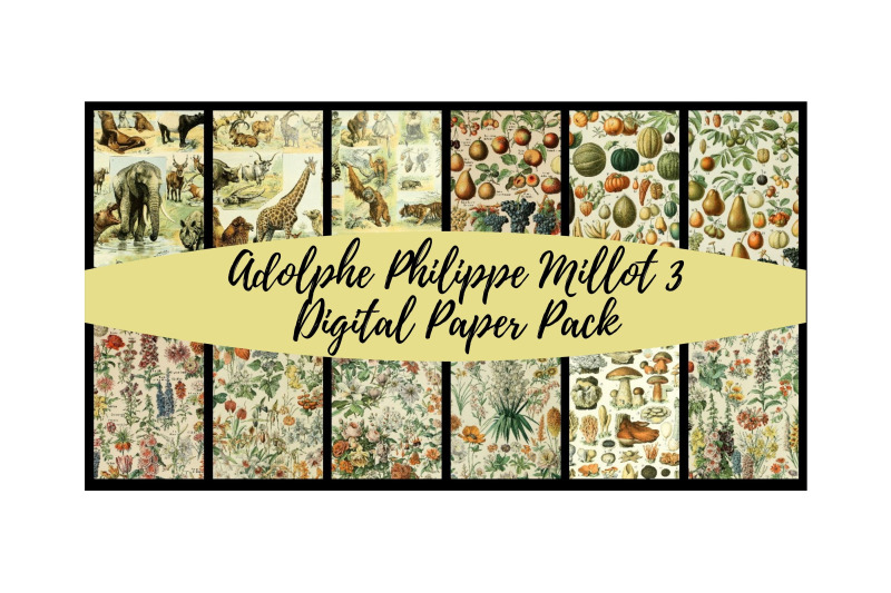 adolphe-millot-3-digital-paper-pack