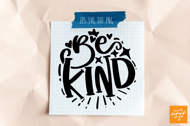 be-kind-svg-motivational-round-quotes