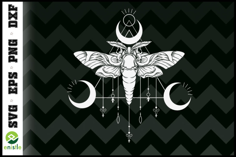 goth-moth-and-crescent-moon-creepy