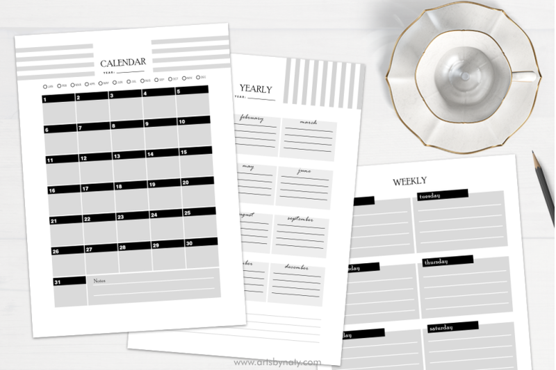 working-online-printable-planner-black-and-white-edition