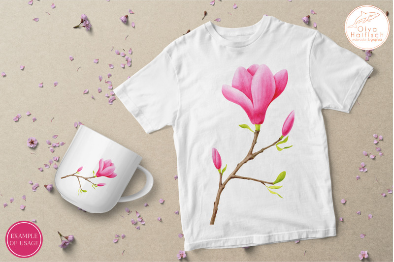 watercolor-pink-magnolia-clipart-floral-sublimation-png