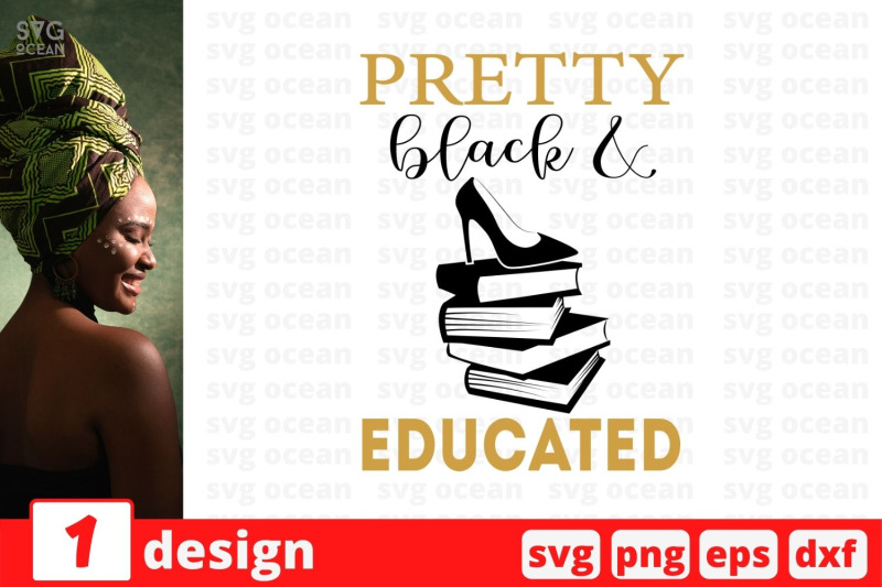 pretty-black-amp-educated-svg-cut-file