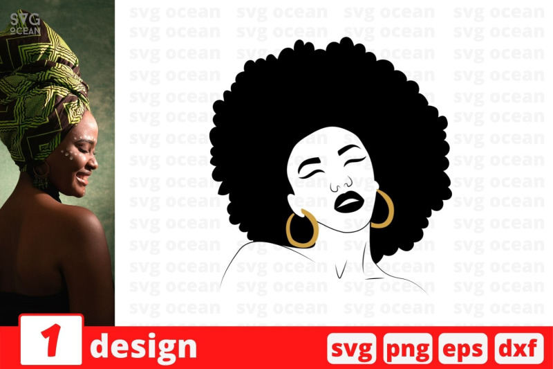 afro-woman-monogram-2-svg-cut-file