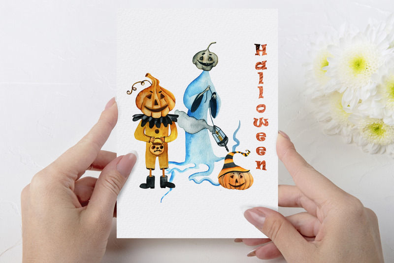 halloween-sublimation-design-watercolor-clipart