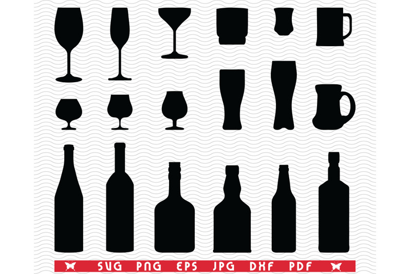 svg-drink-bottles-glasses-black-silhouettes-digital-clipart