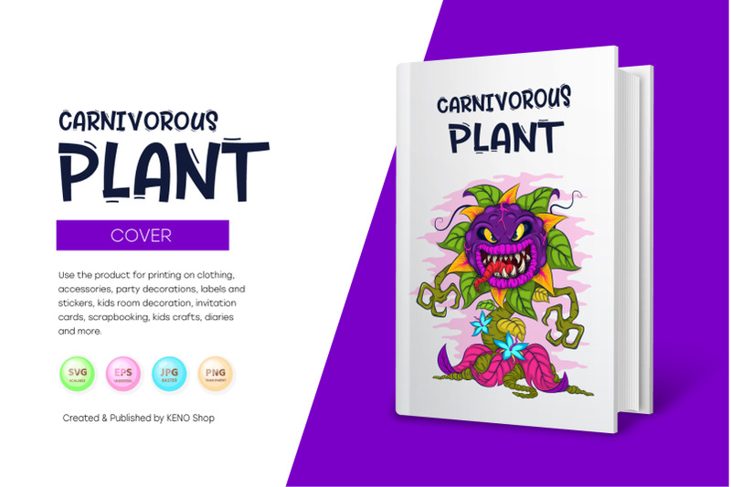 cartoon-carnivorous-plant