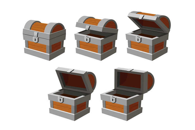 chest-animation-cartoon-empty-treasure-casket-opening-frames-closed