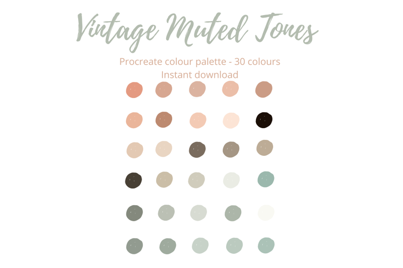vintage-muted-tones-palette-for-procreate