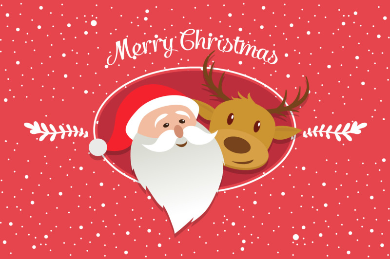 merry-christmas-elements-characters-vector