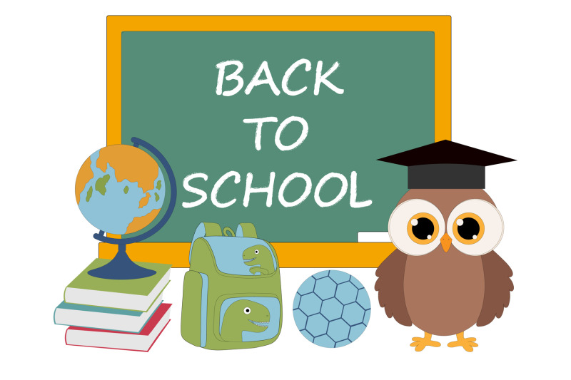 school-owl-banner-school-postcard-school-frame-school-svg