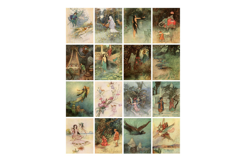 warwick-goble-fairies-journal-scrapbook-embellishments