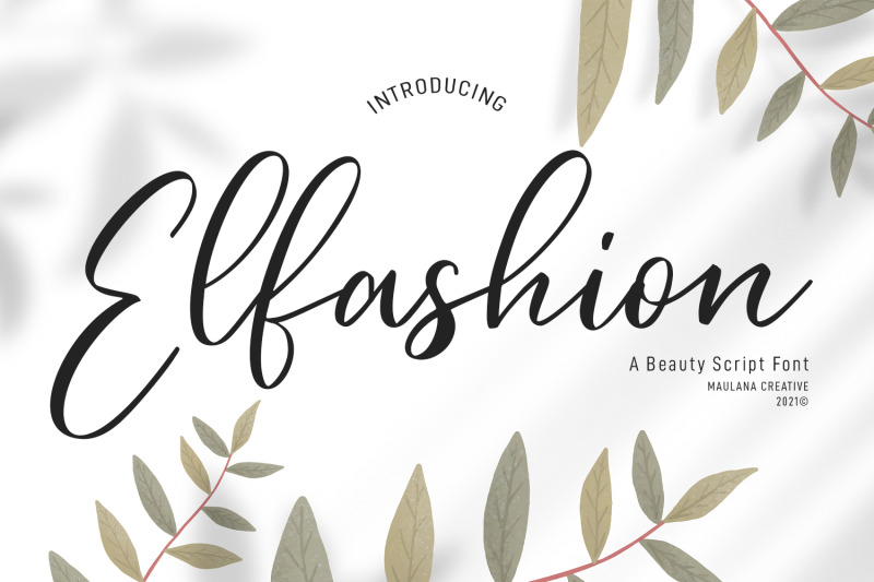 elfashion-beauty-script-font