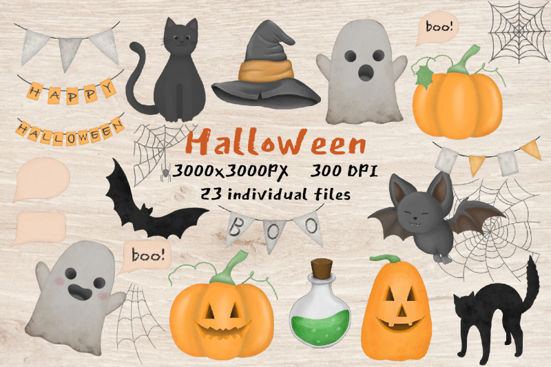 watercolor-clipart-halloween-day-of-the-dead-illustration