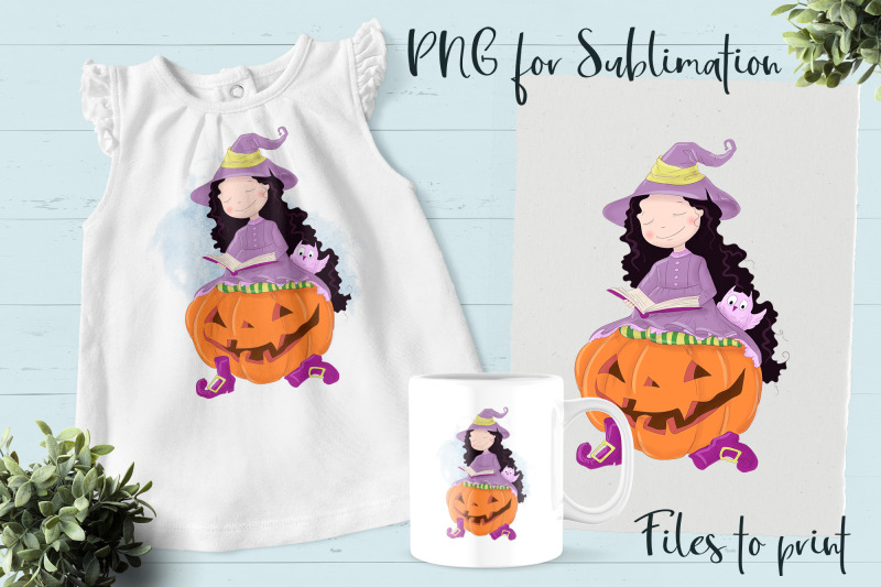 halloween-little-witch-sublimation-design-for-printing