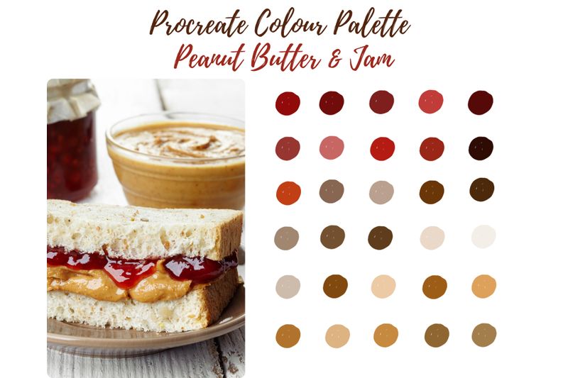 peanut-butter-and-jam-procreate-palette-swatch