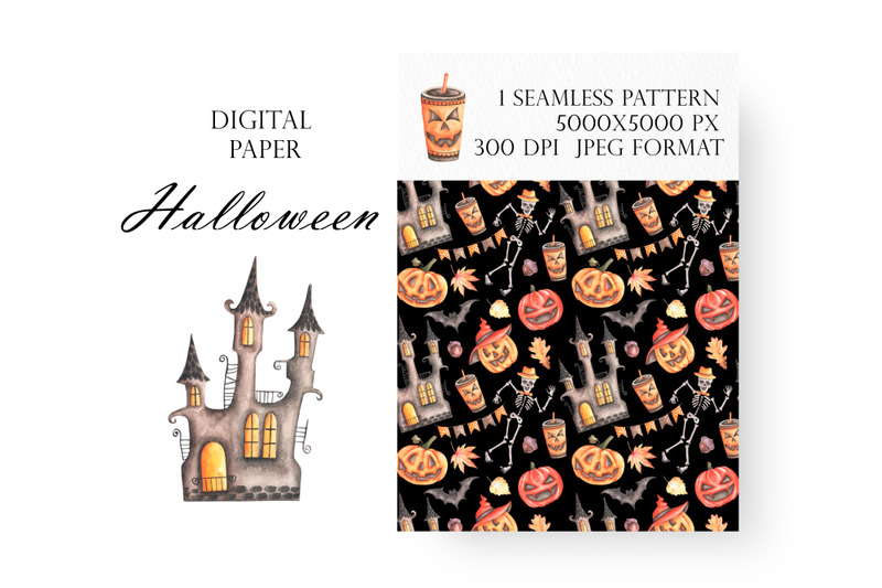 halloween-party-digital-paper-halloween-seamless-pattern