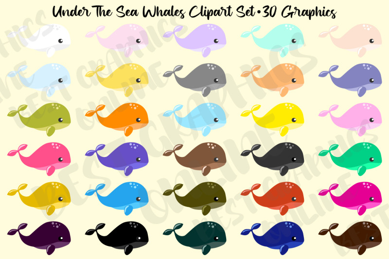 under-the-sea-rainbow-whales-clipart-set