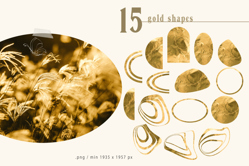 gold-foil-abstract-digital-shapes-clipart-15-png-files