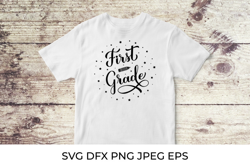 first-grade-calligraphy-lettering-1st-day-of-school-svg