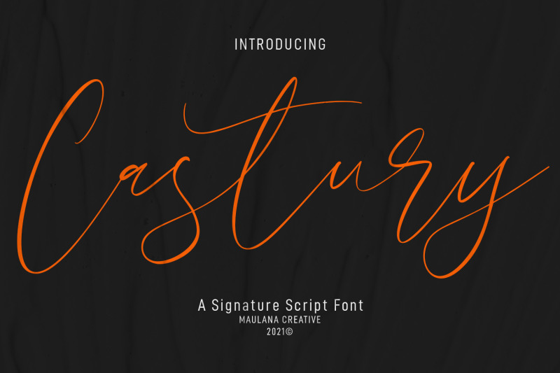 castury-signature-script-font