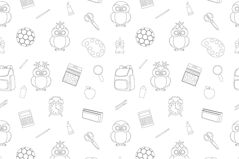 school-owls-pattern-school-pattern-school-coloring