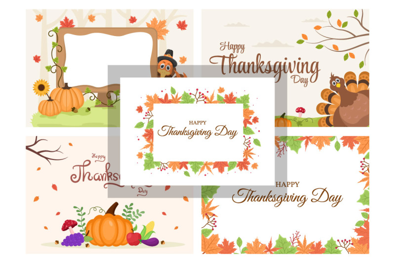 25-happy-thanksgiving-with-cartoon-turkey-vector-illustration