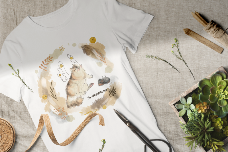 flying-cat-funny-print-sublimation-designs-png