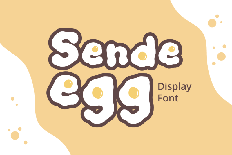 sende-egg-display-font