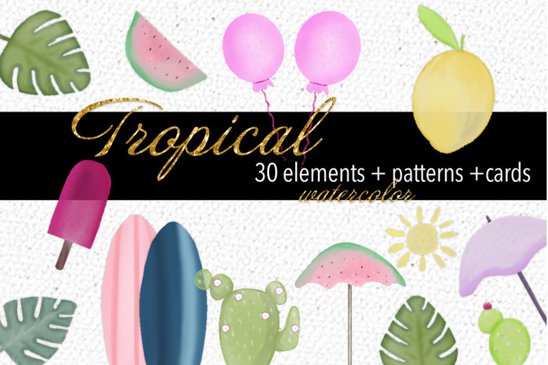 tropical-vacation-watercolor-amp-bonus