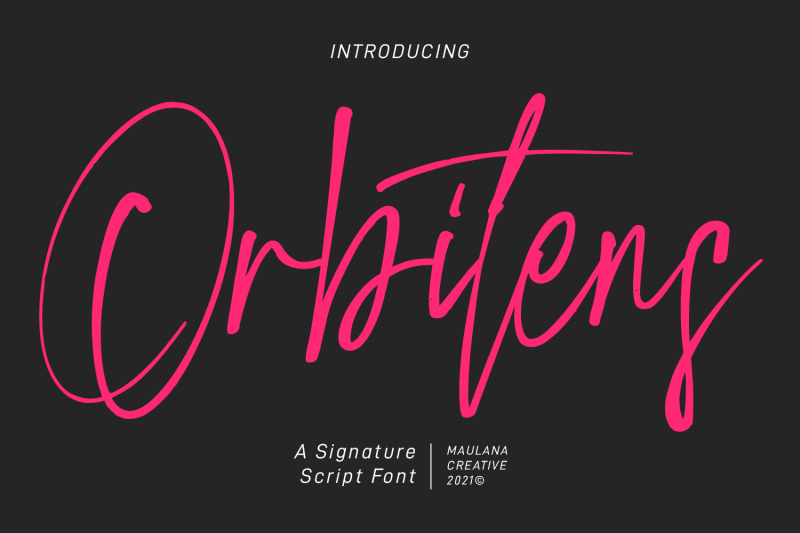 orbitens-signatue-script-font