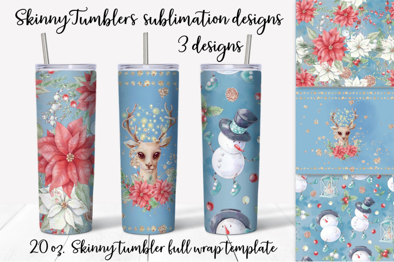 christmas-sublimation-design-skinny-tumbler-wrap-design