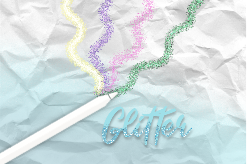 glitter-brush-set-procreate-heart-soap-bubbles-in-your-color