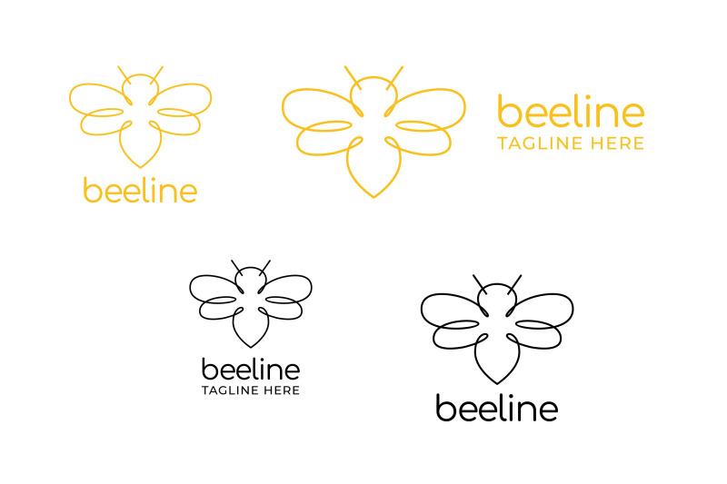 line-art-bee-logo-design-inspiration