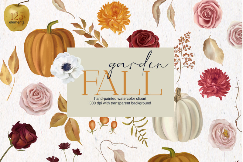 fall-garden-autumn-watercolor-set