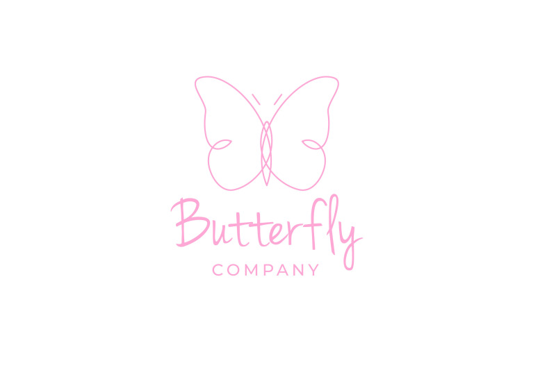 line-art-butterfly-logo-design-vector