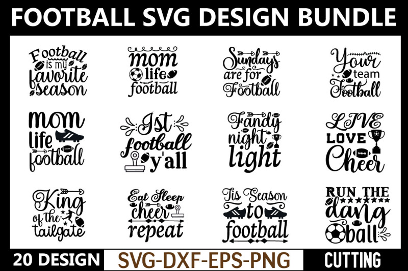 football-svg-design-bundle