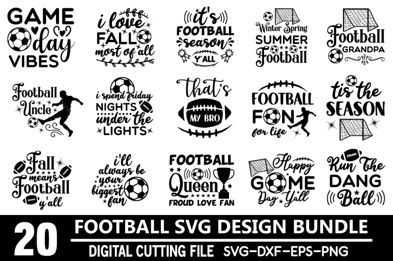 football-svg-design-bundle