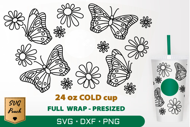 butterflies-cup-wrap-svg