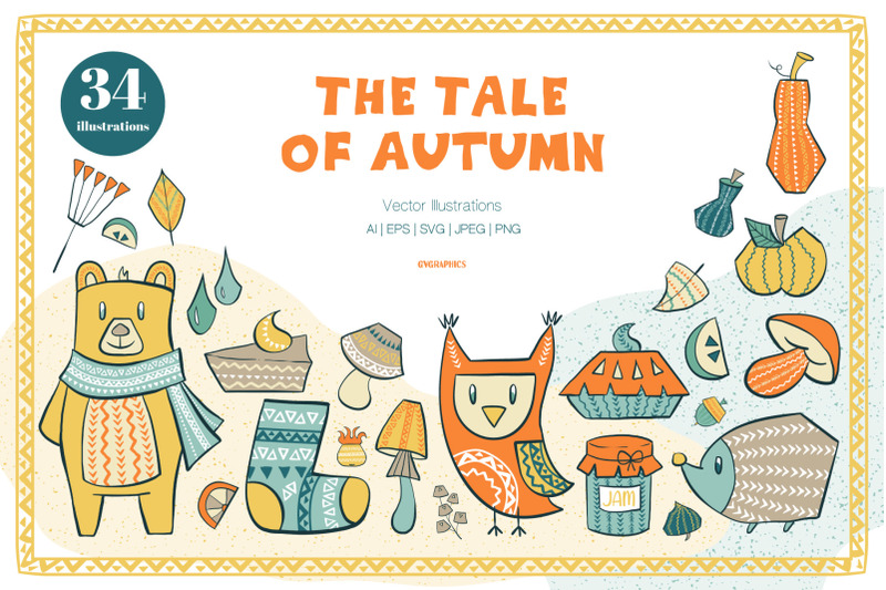 the-tale-of-autumn-vector-illustrations