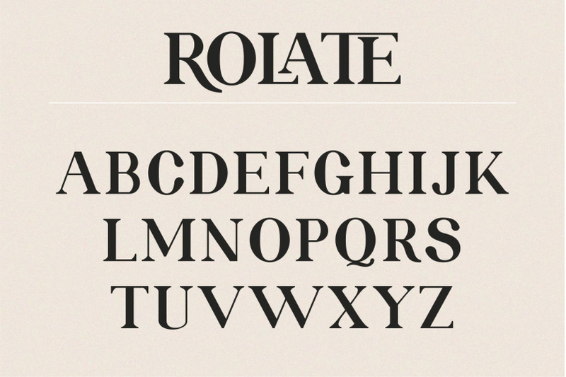 rolate-ligature-serif-typeface