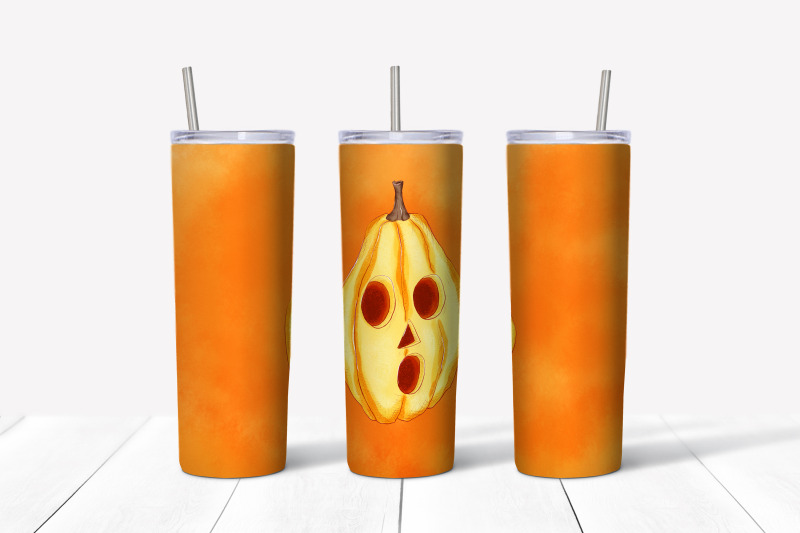 halloween-pumpkins-sublimation-design-skinny-tumbler-wrap-design