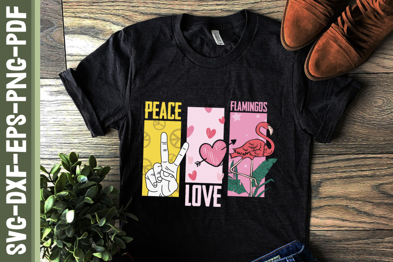 pink-flamingo-hippie-peace-love-flamingo