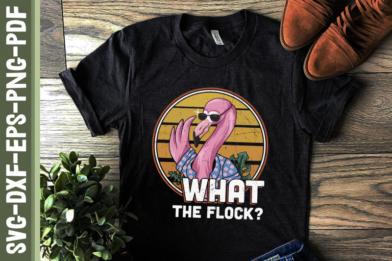 what-the-flock-funny-pink-flamingo-beach