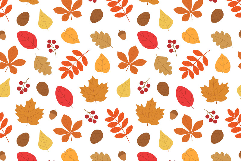 autumn-pattern-autumn-leaves-pattern-pumpkin-mushrooms