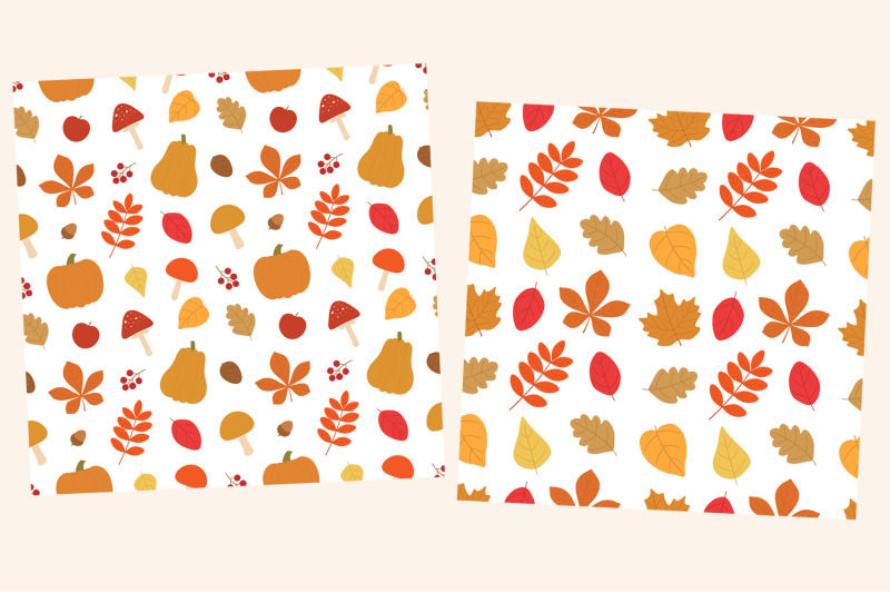 autumn-pattern-autumn-leaves-pattern-pumpkin-mushrooms