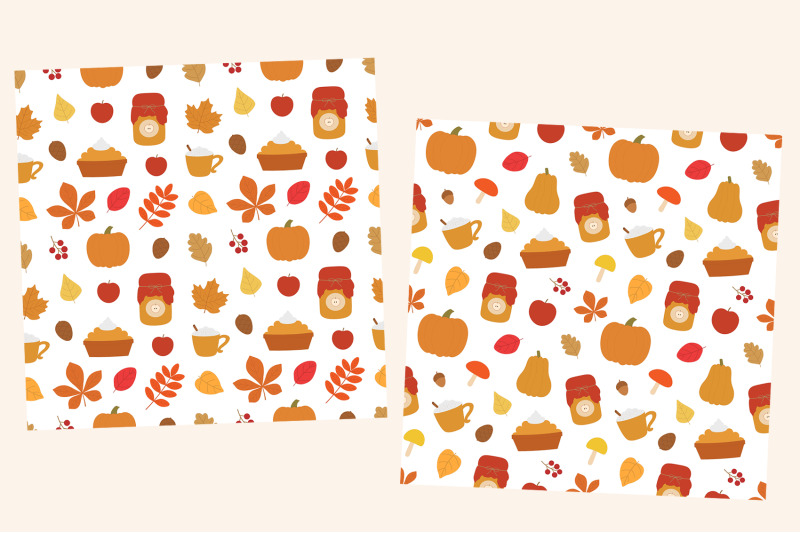 autumn-pattern-autumn-leaves-pattern-pumpkin-mushrooms