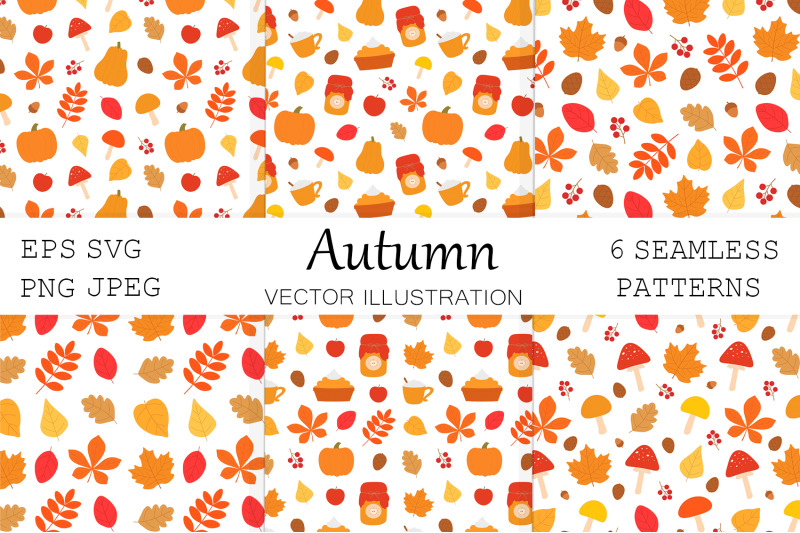 autumn-pattern-autumn-leaves-pattern-pumpkin-mushrooms