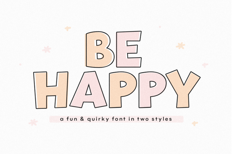 be-happy-fun-handwritten-font
